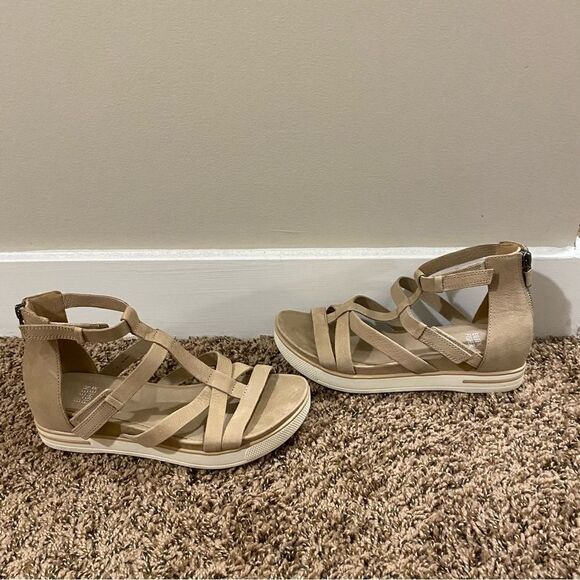 NWOB Eileen Fisher Sola Tumbled Nubuck Leather Sneaker Sandal - Picture 5 of 9